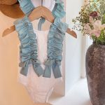 【90-140cm】水着 リボン フリル 可愛い 女の子 スイムウェア - 画像 (4)