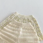 【73-110cm】セットアップ ベビー 女の子フラワー透かし編み - 画像 (15)