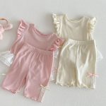 【73-110cm】シャツorパンツ フリル メッシュ  シンプル 可愛い 女の子 - 画像 (14)