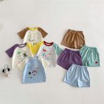 【73-120cm】セットアップ カラーバリ カートゥーン 可愛い ベビー服 - 画像 (11)