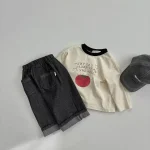 【73-100cm】シャツ ベビー りんご柄 着やすい - 画像 (13)