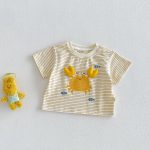 【73-110cm】Ｔシャツ 可愛い ボーダー トップス - 画像 (4)