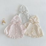 【73-110cm】カーディガン 小花柄 可愛い フード付き - 画像 (14)