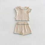 【66-110cm】セットアップ 柔らか 無地 肌に優しい ベビー服 - 画像 (11)