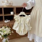 【66-100cm】セットアップ チェリー柄 トップス＆ブルマ - 画像 (8)