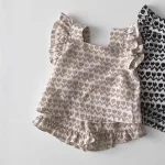 【73-100cm】セットアップ ベビー 女の子 チューリップ柄 - 画像 (5)