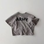 【73-100cm】半袖Tシャツ ベビー 韓国風 英字柄 - 画像 (4)