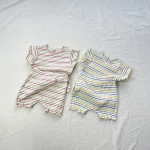 【73-100cm】セットアップ ベビー ボーダー - 画像 (11)