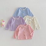 【73-120cm】カーディガン 柔らか リブ おしゃれ - 画像 (8)