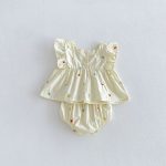 【66-100cm】セットアップ チェリー柄 トップス＆ブルマ - 画像 (7)