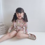 【90-140cm】水着 花柄 フリル ファッション スイムウェア - 画像 (6)