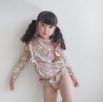 【90-140cm】水着 花柄 フリル ファッション スイムウェア - 画像 (5)