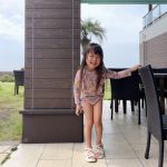 【100-140cm】水着 フリル 長袖 ファッション スイムウェア - 画像 (4)