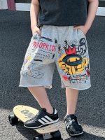 【90-120cm】ショートパンツ 男の子 プリント ルーズ - 画像 (2)