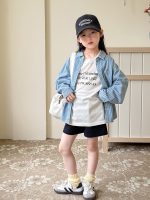 【100-170cm】シャツ 女の子 ストライプ ベーシック 肌触り良い - 画像 (4)