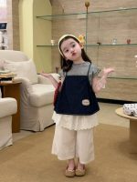 【80-130cm】半袖Ｔシャツorベストorスカート 女の子 フリル  ゆったり - 画像 (4)