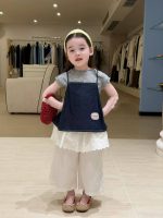 【80-130cm】半袖Ｔシャツorベストorスカート 女の子 フリル  ゆったり