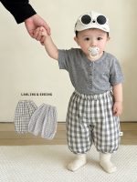 【73-110cm】パンツ ベビー チェック柄 通気性拔群 ゆったり