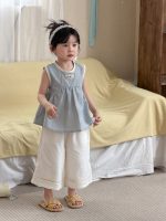 【90-140cm】ワイドパンツ 女の子 ドット柄 履きやすい - 画像 (5)