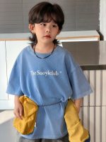 【100-150cm】Tシャツ 無地 プリント 半袖 - 画像 (2)