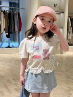 【80-130cm】Tシャツorスカート 女の子 フリル チェック柄 トレンド - 画像 (6)