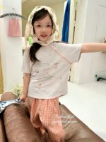 【90-150cm】半袖Ｔシャツ 女の子 ルーズ トレンド - 画像 (3)