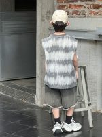 【90-130cm】ベストorショートパンツ 男の子 デニム トレンド - 画像 (5)