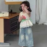 【90-150cm】ベスト 女の子 レース フリル おしゃれ - 画像 (3)