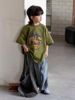 【100-150cm】Tシャツ 夏新作 プリント カジュアル