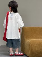 【100-150cm】Tシャツ 夏新作 プリント 半袖 - 画像 (5)