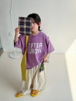 【100-150cm】Tシャツ 夏新作 半袖 ラウンドネック カジュアル - 画像 (5)