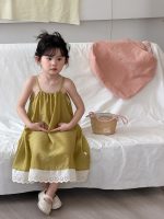 【90-140cm】ワンピース 女の子 レース 切り替え - 画像 (5)
