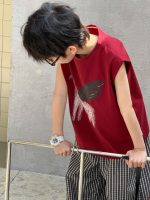 【100-160cm】ノースリーブTシャツ 夏 キッズ ペガサスプリント デイリーカジュアル - 画像 (4)