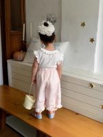【90-150cm】半袖Ｔシャツorパンツorセットアップ 女の子 フリル シンプル - 画像 (5)