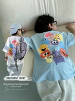 【100-160cm】Tシャツ プリント 男の子 カジュアル
