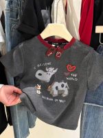 【90-150cm】半袖Ｔシャツ 女の子 カートゥーン プリント トレンド - 画像 (6)