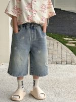 【90-160cm】ショートパンツ 男の子 デニム 柔らかい