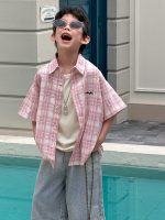 【90-160cm】半袖シャツ 男の子 チェック柄 通気性拔群 - 画像 (3)