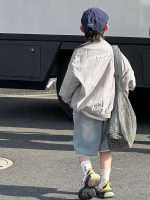 【90-150cm】アウターorショートパンツ 男の子 速乾 UVカットパーカー - 画像 (6)