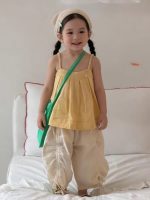 【90-150cm】トップスorパンツorセットアップ 女の子 無地 ルーズ - 画像 (6)