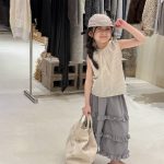 【80-130cm】トップス 女の子 ストライプ ノースリープ - 画像 (3)