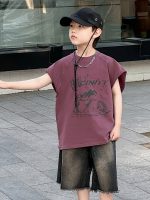 【90-130cm】半袖Ｔシャツorショートパンツ 男の子 ストリート風 ファッション - 画像 (2)
