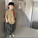 【90-150cm】Tシャツ プリント ラウンドネック - 画像 (2)