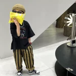 【90-150cm】Tシャツ プリント カジュアル 半袖 - 画像 (5)