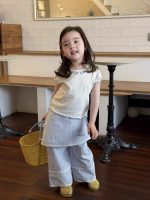 【90-150cm】半袖Ｔシャツorパンツ 女の子 フリル おしゃれ - 画像 (2)