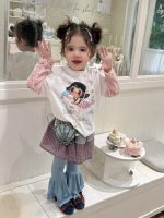 【90-150cm】Ｔシャツ 女の子 カートゥーン レイヤード かわいい - 画像 (5)