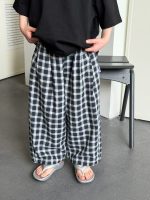 【100-170cm】パンツ 男の子 チェック柄 合わせやすい - 画像 (2)