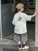 【90-150cm】半袖Ｔシャツorショートパンツ 男の子 ダメージ クール - 画像 (3)