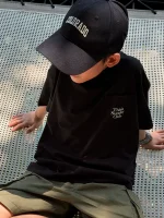 【110-170cm】Tシャツ ポケット プリント 夏新作 男の子 - 画像 (5)
