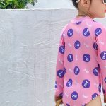 【90-140cm】水着 かわいい ハーフジッパー スイムウェア - 画像 (10)